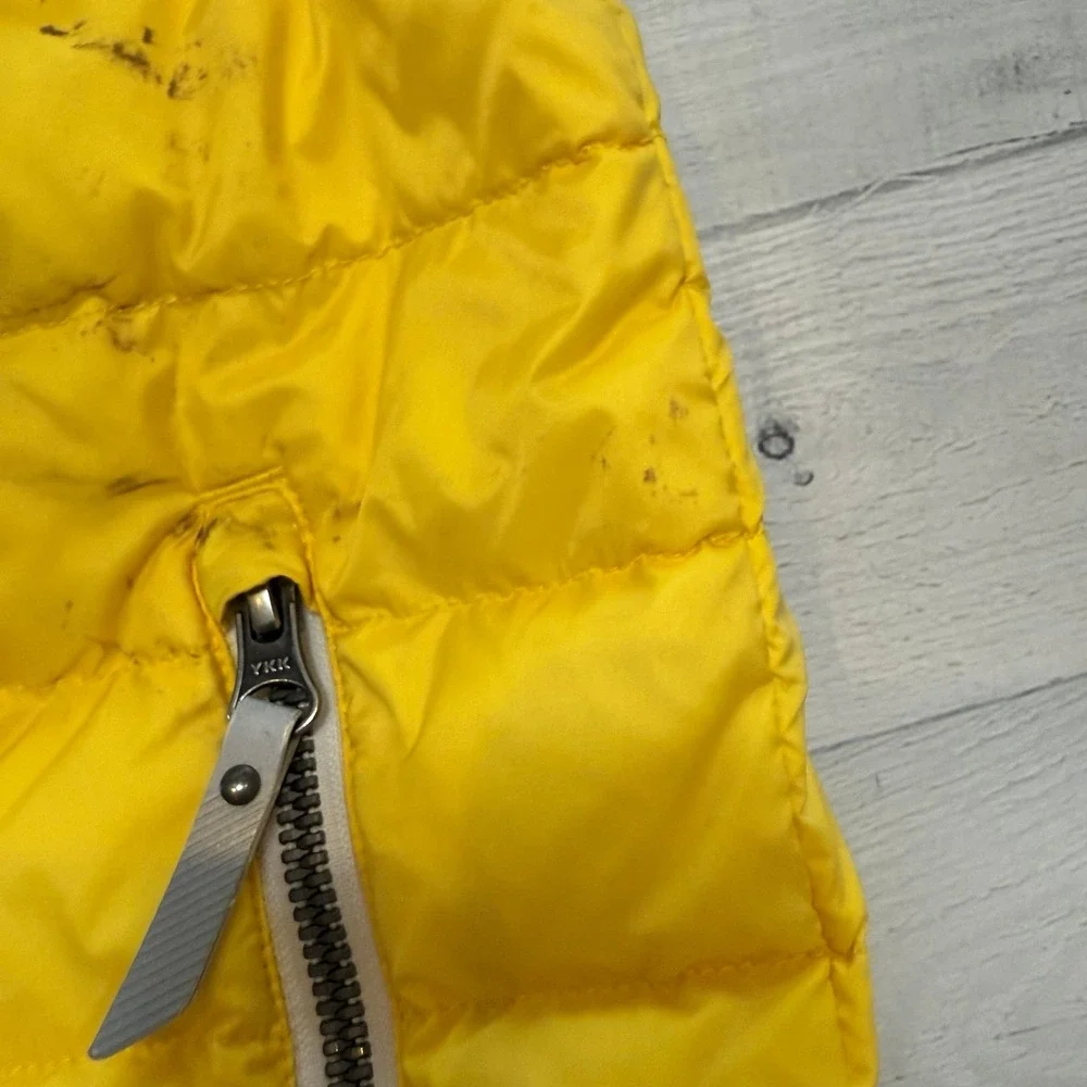 Hanna Andersson kids yellow down puffer vest 6/7‎